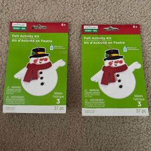 Christmas Craft Foam Activity Kits Creatology 37pc 2 pack Snowman New Age 6+ new